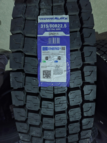 Шина 315/80R22.5 20PR TL 157/154L DV211 Royal black